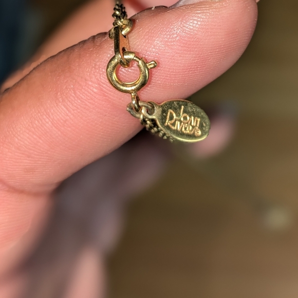 Joan Rivers Faberge Egg Bow Trim Pendant and necklace, pre owned - Picture 4 of 6